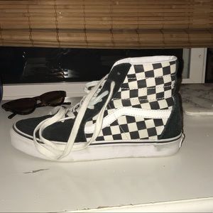 Checkered High Top Vans